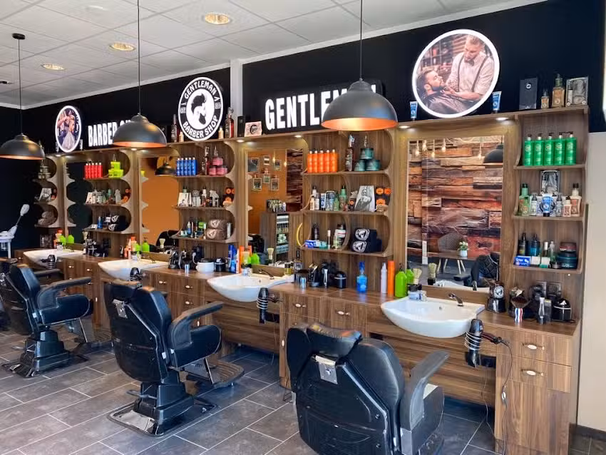 Barber Shop Gentleman Tarp