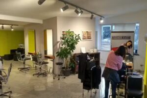 Friseursalon Querschnitt