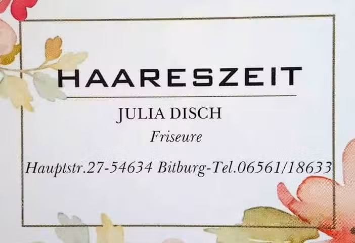 Haareszeit Julia Disch