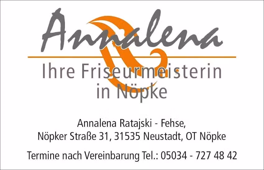 Ihre Friseurmeisterin Annalena Ratajski-Fehse