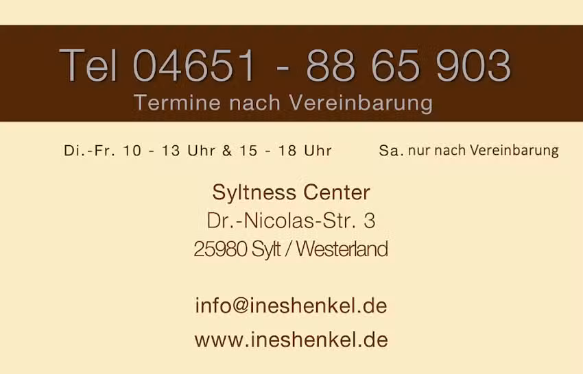 Ines Henkel -Sylt-, Friseur im Spa am Meer