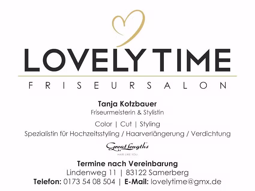 LOVELYTIME Friseursalon Tanja Kotzbauer