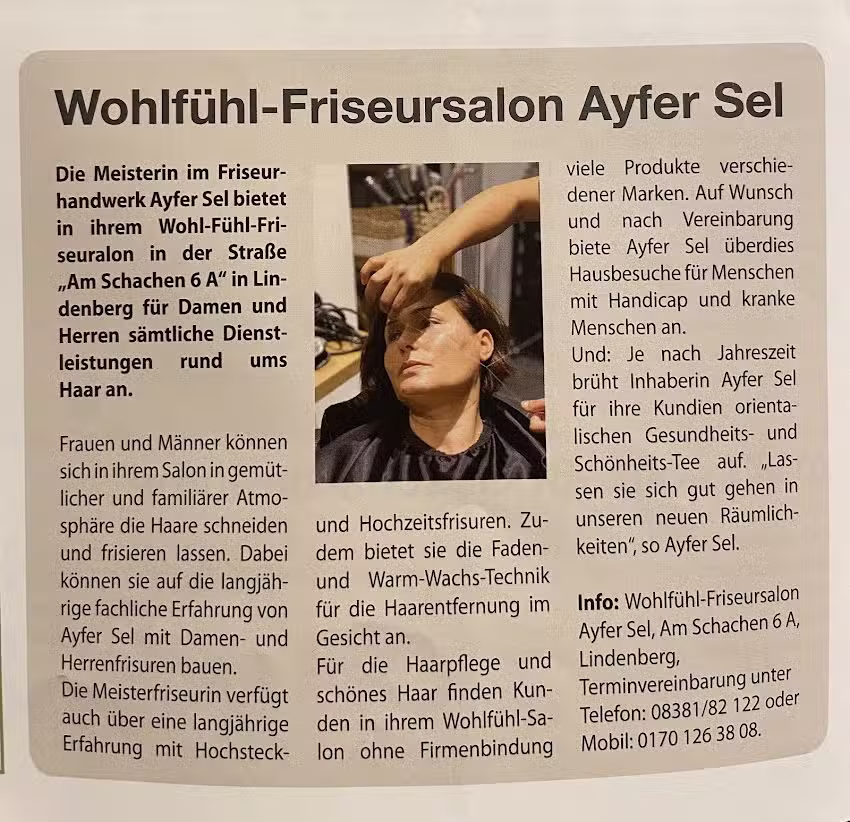Wohlf&uuml;hl-Friseursalon Ayfer
